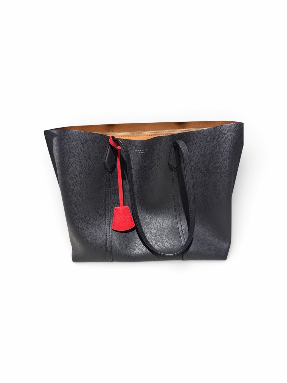 Tory Burch Perry Black Leather Tote Bag